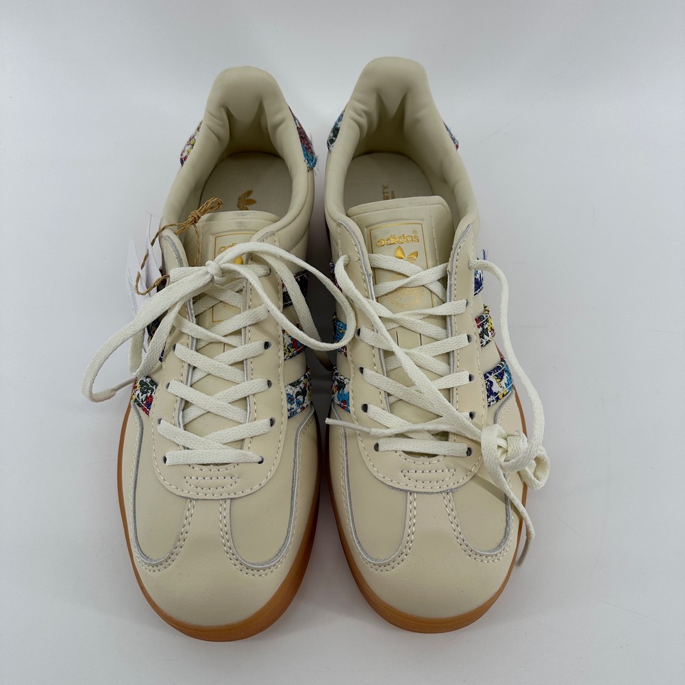 Adidas Gazelle Bold Liberty London Floral Cream Gum Platform Sneakers GZ2165 - Picture 3 of 10
